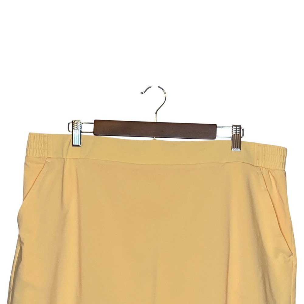 Calia Womens Ace Golf Skort XXL Peachy Melon Yellow Tennis Pickleball Sporty NWT - Picture 2 of 13